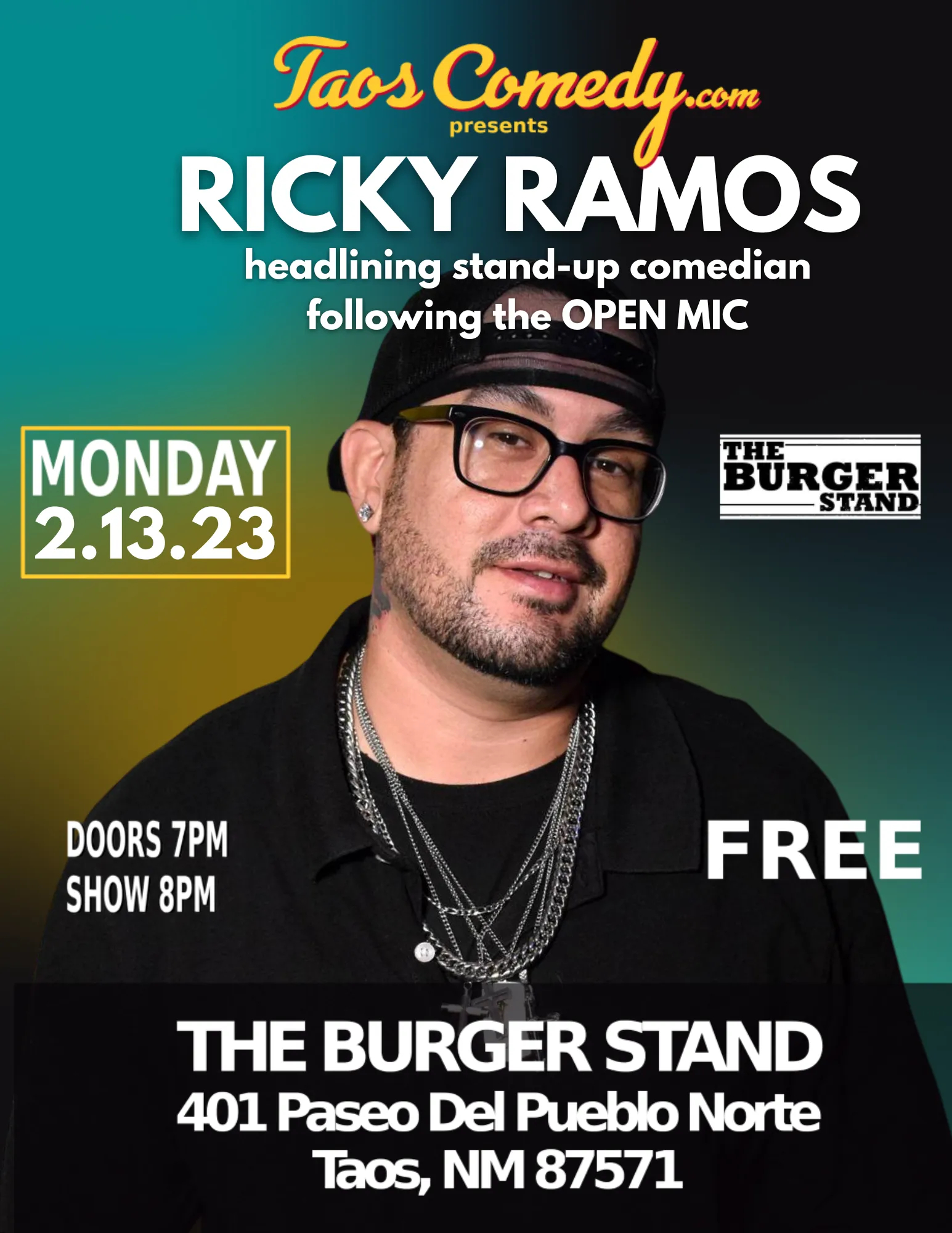Ricky Ramos at The Burger Stand 2/13/23