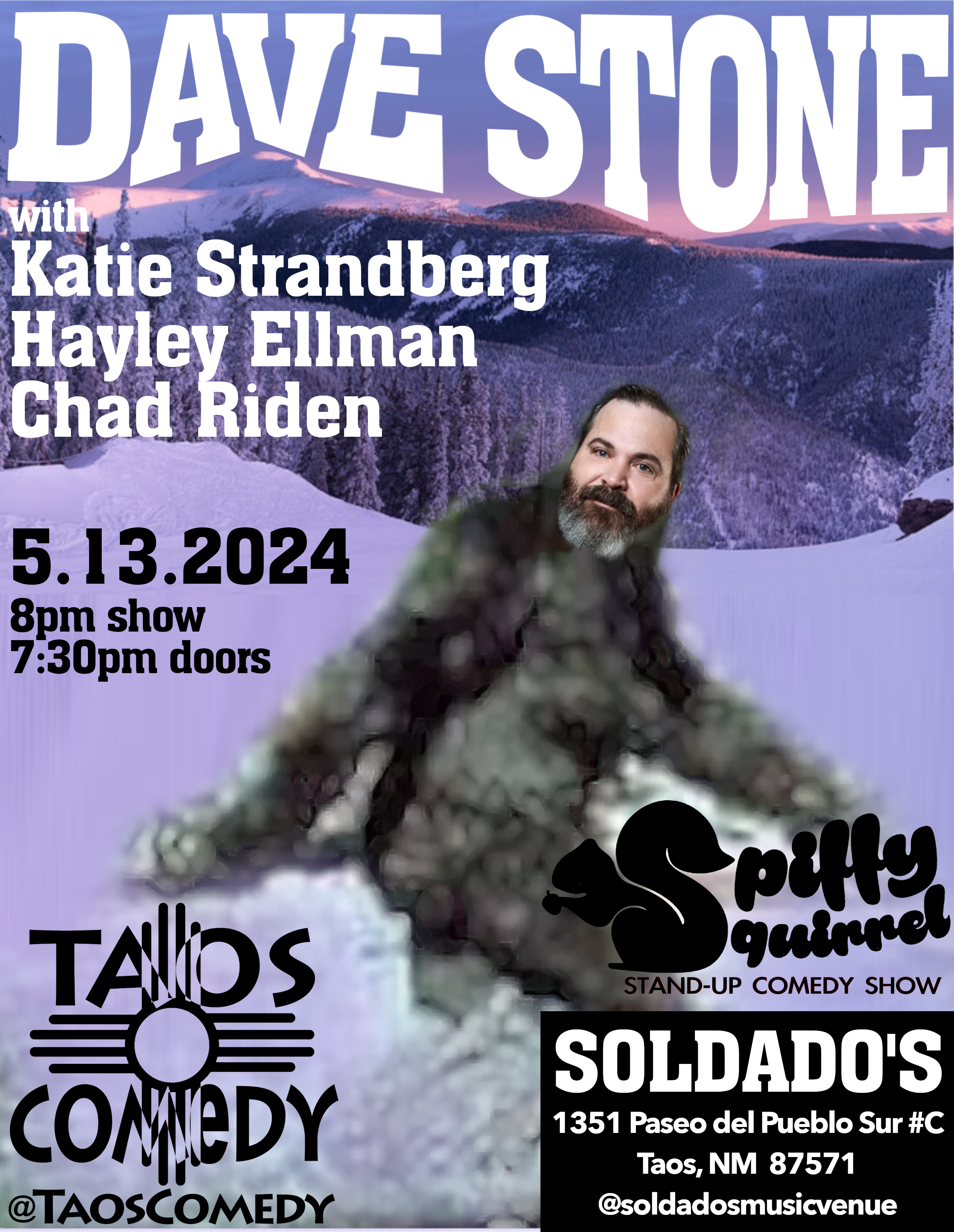 Dave Stone with Hayley Ellman, Katie Strandberg, Chad Riden at Soldado's Taos.